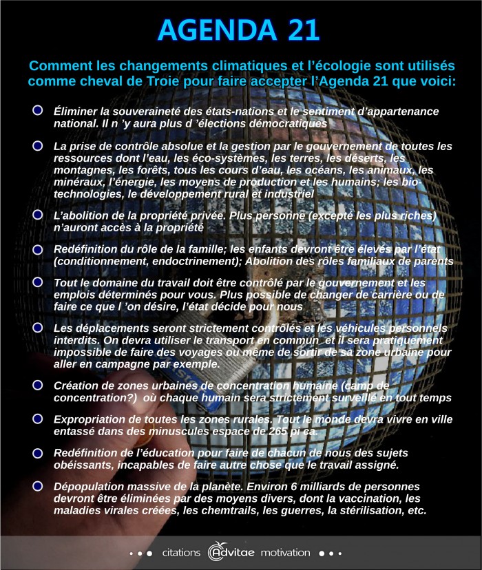 Le climat comme cheval de Troie de l'Agenda 21