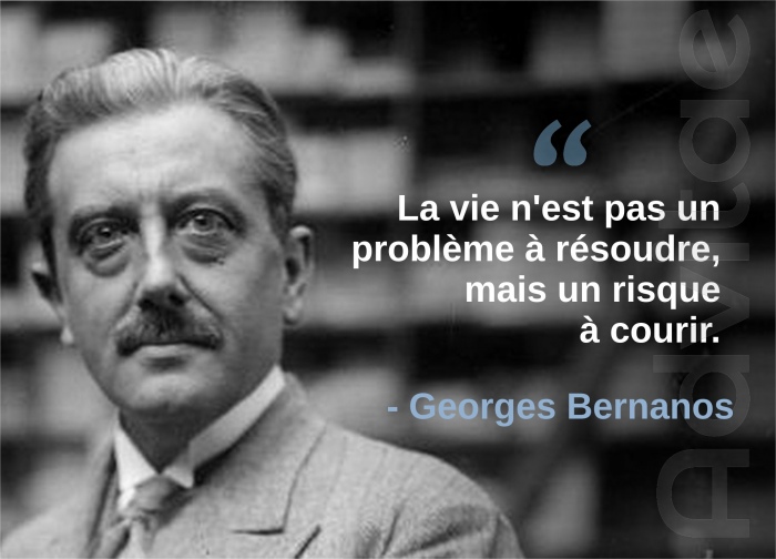 La vie n'est pas un problme  rsoudre, mais un risque  courir