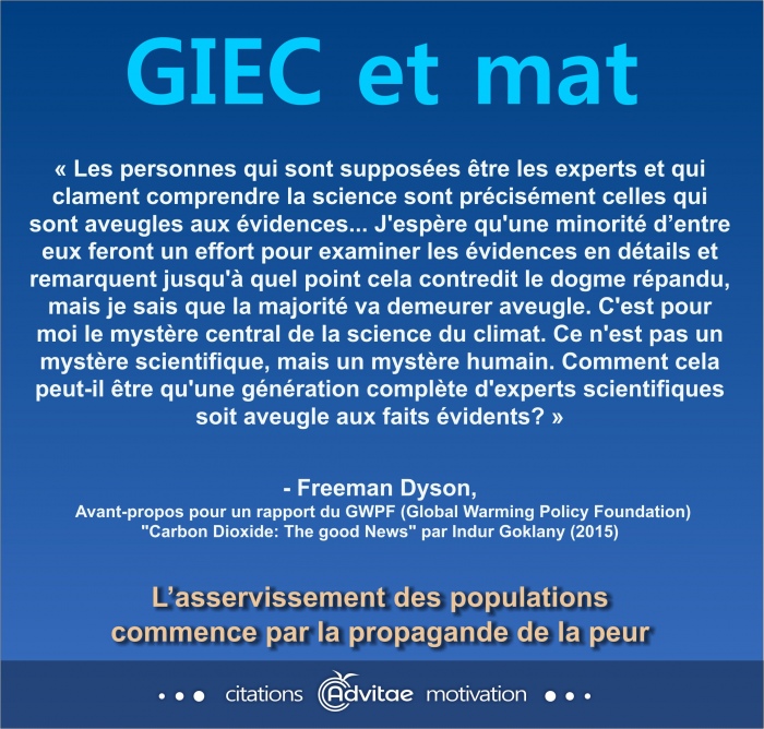 Ceux qui sont suppos tre les experts scientifiques sont prcisment aveugles aux vidences