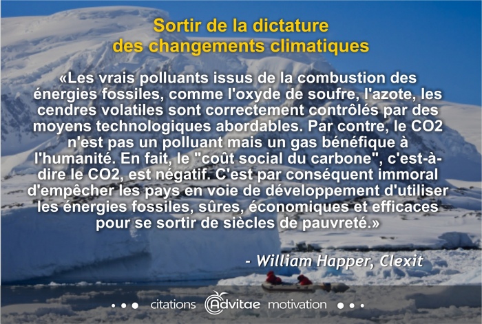 Climat:  le CO2 n'est pas un polluant mais un gas bénéfique à l'humanité