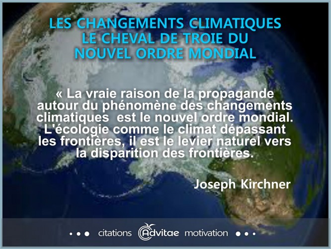 La vraie raison de la propagande autour des changements climatiques: la disparition des frontières