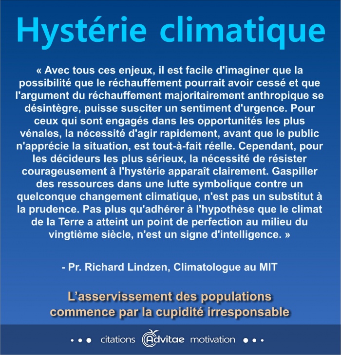 Climat: Pour les opportunistes cupides, la ncessit d'agir rapidement avant que le public ne se rveille, est tout--fait relle