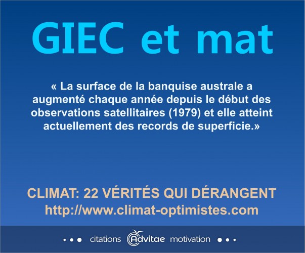 La surface de la banquise australe a augment chaque anne depuis 1979