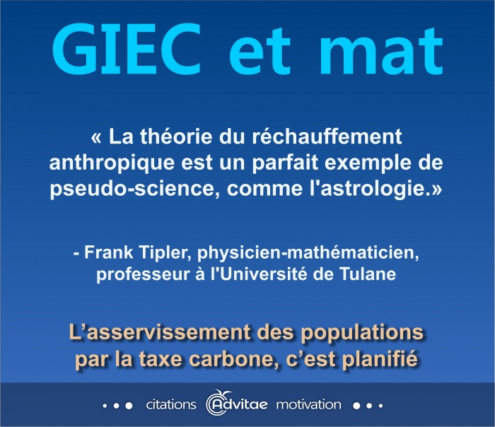  La thorie du rchauffement anthropique est un parfait exemple de pseudo-science, comme l'astrologie