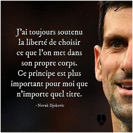 J'ai toujours soutenu la libert de choisir ce que l'on met dans son propre corps. Ce principe est plus important pour moi que n'importe quel titre