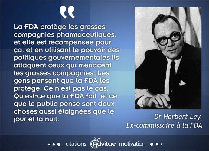 La FDA protge les grosses compagnies pharmaceutiques et non le public comme les gens pensent