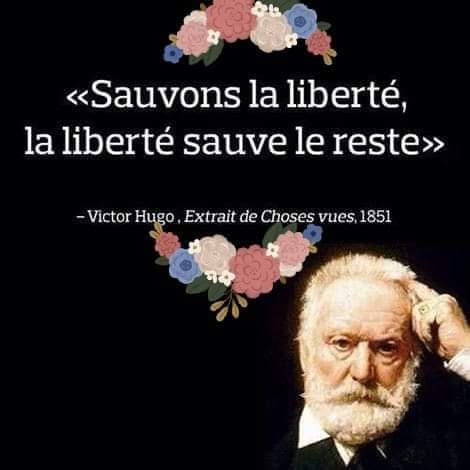 Hugo : Sauvons la libert, la libert sauve le reste