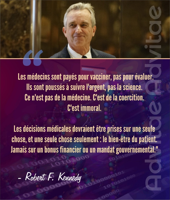 RFK jr: Les mdecins sont pays pour vacciner, pas pour valuer.  Ils sont pousss  suivre l'argent, pas la science.