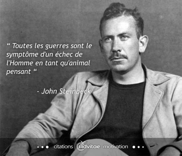 Toutes les guerres sont le symptme d'un chec de l'Homme en tant qu'animal pensant