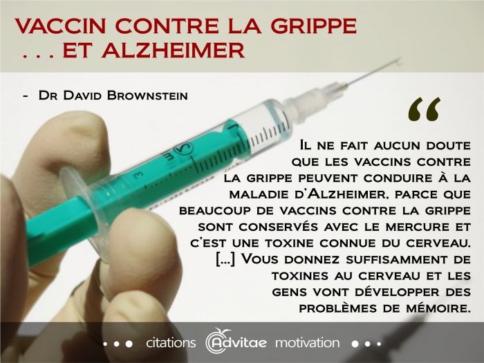 Il ne fait aucun doute que les vaccins contre la grippe peuvent conduire à la maladie d’Alzheimer