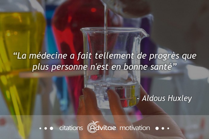 La médecine a fait tellement de progrès que plus personne n'est en bonne santé