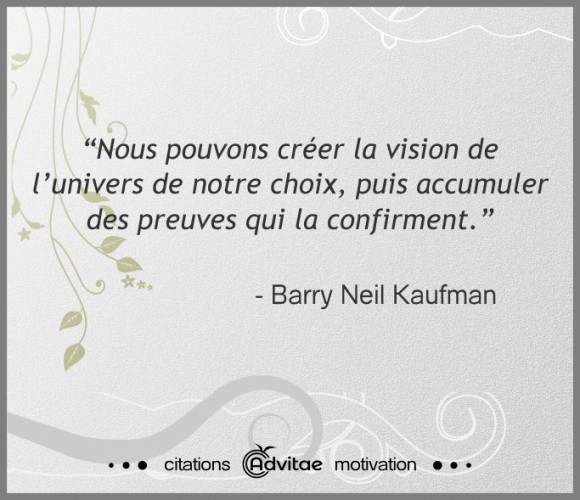 Créons la vision de l'univers de notre choix