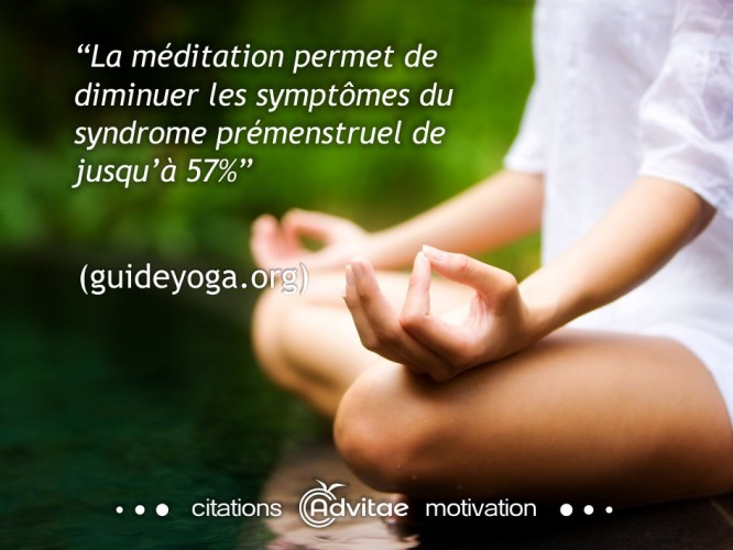 La méditation diminue les symptômes du syndrome prémenstruel
